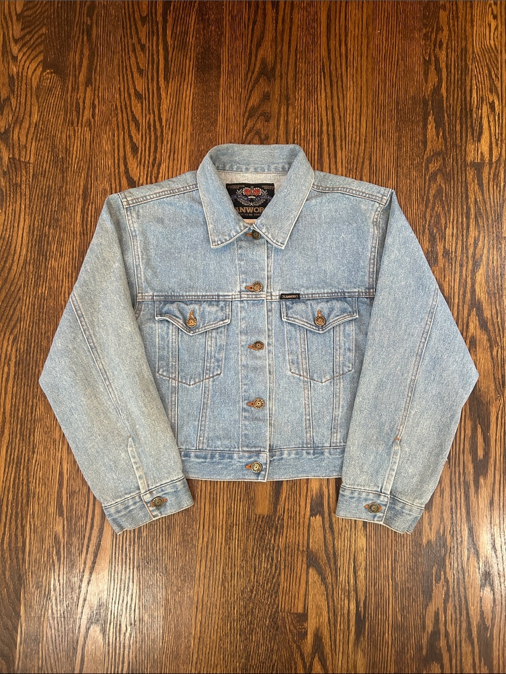Vintage 90s Lightwash Denim Jean Jacket